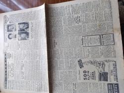 Cumhuriyet Gazetesi - 23 Ekim 1953 - Millet Partililer Dün Mahkemede Hakime Hakaret Ettiler - Trakya'da Müdafaa Hatları Ve Ordumuz - Celal Bayar'ın Amerika'yı Ziyareti - Eski Yugoslav Kraliçesi Alexandra İntihara Teşebbüs Etti - Sovyet Casusları İle Mücadele - Beynelmilel İçki Düşmanları Cemiyeti - Beyaz Köşkte Oturanlar Yazan Rikkat Köknar Yazı Dizisi - Bir Komünist Komplosu Ömer Sami Coşar - Hindistan'da Bir Yogi Hadisesi - Olmaya Devlet Cihanda Yazan Burhan Felek Köşe Yazısı - Fenerbahçe Takımı Pazar Sabahı İngiltere'den Dönüyor - Dünya Orta Siklet Boks Şampiyonluğu - İstanbul Belediyesi Şehir Tiyatroları Dram Kısmında Yavru Kartal Komedi Kısmında Onu Çok Seviyorum - 1953 1954 Yunus Nadi Mükafatı En Güzel Hikaye - Londra'da Yapılan Güzellik Müsabakası Fotoğraf - İngiliz Milli Futbol Takımı Oyuncuları Fotoğraf - Signal Dikiş Nakış Makineleri