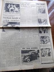 Cumhuriyet Gazetesi - 23 Ekim 1953 - Millet Partililer Dün Mahkemede Hakime Hakaret Ettiler - Trakya'da Müdafaa Hatları Ve Ordumuz - Celal Bayar'ın Amerika'yı Ziyareti - Eski Yugoslav Kraliçesi Alexandra İntihara Teşebbüs Etti - Sovyet Casusları İle Mücadele - Beynelmilel İçki Düşmanları Cemiyeti - Beyaz Köşkte Oturanlar Yazan Rikkat Köknar Yazı Dizisi - Bir Komünist Komplosu Ömer Sami Coşar - Hindistan'da Bir Yogi Hadisesi - Olmaya Devlet Cihanda Yazan Burhan Felek Köşe Yazısı - Fenerbahçe Takımı Pazar Sabahı İngiltere'den Dönüyor - Dünya Orta Siklet Boks Şampiyonluğu - İstanbul Belediyesi Şehir Tiyatroları Dram Kısmında Yavru Kartal Komedi Kısmında Onu Çok Seviyorum - 1953 1954 Yunus Nadi Mükafatı En Güzel Hikaye - Londra'da Yapılan Güzellik Müsabakası Fotoğraf - İngiliz Milli Futbol Takımı Oyuncuları Fotoğraf - Signal Dikiş Nakış Makineleri