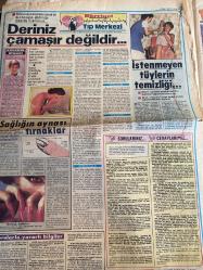 HÜRRİYET GAZETESİ HÜRRİYET KELEBEK GAZETESİ KELEBEK EV GAZETESİ DOĞUM GÜNÜ GAZETESİ - 1 NİSAN 1985 - Boks’ta kadın eli – Mel Çolak Sigarayı bırak kırmızı ekrana kazan – Julio Iglesias Gözlerimi kaparım vazifemi yaparım – Nihal Öğretmen – Yavuz Turgul Bakan’a Çin işkencesi – Mükerrem Taşçıoğlu – Ali Bozer Viyana’da Türk oyunu – Ali Aydın Vurun Kahpeye – Fatma Girik – Halide Edip Adıvar – Memduh Ün – Muhşem Demirağ – Salih Kırmızı – Uğur Süer – Emel Elitaş – Nevin Aypar – Ahmet Evin – Safa Önal Memo – Zihni Alpan – Sami Hazinses – Elhsin Burak – Bülent Buğrul – Yener Çakmak Beyaz Gece – İrfan Tözüm – Yaprak Özdemiroğlu – Cemil Perçin – Selçuk Turanlı – Hülya Tığlıalp – Bülent Oran Deriniz çamaşır değildir – Prof. Dr. Türkan Saylan Davut ve Betşeba – Cemal Dündar İntikam Meleği – Sidney Sheldon – Azize Bergin Kaderin cilveleri – Kamil Başaran – Hakkı üdeyman – Zahra Tan – Nezaket Hanım Rumuz Gonca Gül – Oktay Arayıcı – Adile Naşit – Talat Bulut – İsmet Ay – Özcan Özgür – Bülent Bilgiç
