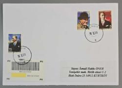 2009 ATATÜRK KONULU SÜREKLİ SERİ, TAAHHÜTLÜ İLK GÜN POSTA DAMGALI ZARF