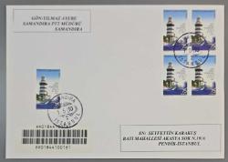 2010 ŞİLE DENİZ FENERİNİN 150. YILI, TAAHHÜTLÜ İLK GÜN POSTA DAMGALI ZARF