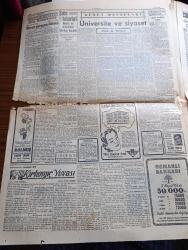 Cumhuriyet Gazetesi - 8 Mart 1956 - Açıl Kilit Yazan Nadir Nadi Başmakale - Celal Bayar Ve Adnan Menderes Dün İzmir'e Hareket Ettiler - Londra Büyükelçimiz Suat Hayri Ürgüplü Ansızın İstanbul'a Geldi Fotoğraf - Celal Bayar Ve Adnan Menderes Ege Vapurunda Fotoğraf - Eden Amerika'nın Bağdat Paktına İltihakını İstedi - Hürriyet Partisi Genel Başkanı Fevzi Lütfi Karaosmanoğlu İzmir'e Vardı - Atatürk Kız Lisesi Deneme Okulu Eğitim Gösterisi Fotoğrafı - Çakırcalıyı Biz Öldürdük Anlatan Albay Rüştü Kobaş Yazan Yaşar Kemal Yazı Dizisi - Üniversite Ve Siyaset Yazan Doktor Tarık Zafer Tunaya - Hilton Otelinin Yüzme Havuzu Tamamlandı - Sovyet Başbakanı Bulganin Amerika'ya Gidecek Mi - Radyomuzun Haberleri Yazan Burhan Felek - Çıplak Ayaklı Kontes Elhamra Sinemasında - Film Yıldızı Gönül Yazar Puro Tuvalet Sabunu Kullanıyor - Muammer Karaca - Maksim Tiyatrosu - Ankara İstanbul Radyosu Programı - Başbakan Adnan Menderes İstanbul Pek Yakında 100 Bin Kişilik Stadyuma Kavuşacaktır Dedi - Baba Hüsnü
