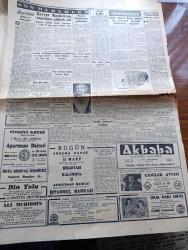 Cumhuriyet Gazetesi - 8 Mart 1956 - Açıl Kilit Yazan Nadir Nadi Başmakale - Celal Bayar Ve Adnan Menderes Dün İzmir'e Hareket Ettiler - Londra Büyükelçimiz Suat Hayri Ürgüplü Ansızın İstanbul'a Geldi Fotoğraf - Celal Bayar Ve Adnan Menderes Ege Vapurunda Fotoğraf - Eden Amerika'nın Bağdat Paktına İltihakını İstedi - Hürriyet Partisi Genel Başkanı Fevzi Lütfi Karaosmanoğlu İzmir'e Vardı - Atatürk Kız Lisesi Deneme Okulu Eğitim Gösterisi Fotoğrafı - Çakırcalıyı Biz Öldürdük Anlatan Albay Rüştü Kobaş Yazan Yaşar Kemal Yazı Dizisi - Üniversite Ve Siyaset Yazan Doktor Tarık Zafer Tunaya - Hilton Otelinin Yüzme Havuzu Tamamlandı - Sovyet Başbakanı Bulganin Amerika'ya Gidecek Mi - Radyomuzun Haberleri Yazan Burhan Felek - Çıplak Ayaklı Kontes Elhamra Sinemasında - Film Yıldızı Gönül Yazar Puro Tuvalet Sabunu Kullanıyor - Muammer Karaca - Maksim Tiyatrosu - Ankara İstanbul Radyosu Programı - Başbakan Adnan Menderes İstanbul Pek Yakında 100 Bin Kişilik Stadyuma Kavuşacaktır Dedi - Baba Hüsnü