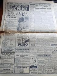 Cumhuriyet Gazetesi - 8 Mart 1956 - Açıl Kilit Yazan Nadir Nadi Başmakale - Celal Bayar Ve Adnan Menderes Dün İzmir'e Hareket Ettiler - Londra Büyükelçimiz Suat Hayri Ürgüplü Ansızın İstanbul'a Geldi Fotoğraf - Celal Bayar Ve Adnan Menderes Ege Vapurunda Fotoğraf - Eden Amerika'nın Bağdat Paktına İltihakını İstedi - Hürriyet Partisi Genel Başkanı Fevzi Lütfi Karaosmanoğlu İzmir'e Vardı - Atatürk Kız Lisesi Deneme Okulu Eğitim Gösterisi Fotoğrafı - Çakırcalıyı Biz Öldürdük Anlatan Albay Rüştü Kobaş Yazan Yaşar Kemal Yazı Dizisi - Üniversite Ve Siyaset Yazan Doktor Tarık Zafer Tunaya - Hilton Otelinin Yüzme Havuzu Tamamlandı - Sovyet Başbakanı Bulganin Amerika'ya Gidecek Mi - Radyomuzun Haberleri Yazan Burhan Felek - Çıplak Ayaklı Kontes Elhamra Sinemasında - Film Yıldızı Gönül Yazar Puro Tuvalet Sabunu Kullanıyor - Muammer Karaca - Maksim Tiyatrosu - Ankara İstanbul Radyosu Programı - Başbakan Adnan Menderes İstanbul Pek Yakında 100 Bin Kişilik Stadyuma Kavuşacaktır Dedi - Baba Hüsnü