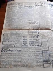 Cumhuriyet Gazetesi - 11 Mart 1956 - Ege Işığı Yazan Nadir Nadi Başmakale - Yunanistan Londra Elçisini Geri Çağırdı - Yunan Şehrinde Kanlı Nümayişler Oldu - Yunanistan'da İngiliz Dükkan Ve Müesseseleri Tecavüze Uğradı -  Firari Mahkum Mehmet Taşkesen Dün Sabah 8.30 da Gazetemize Gelerek Teslim Oldu - Yunanlılar Makarios'un Tevkifini Protesto Etti - Başvekil Adnan Menderes'in Reisliğinde Gizli Bir Toplantı - İngiliz Nazırı Selvyn Lloyd Bugün Geliyor - Çakırcalıyı Biz Öldürdük Anlatan Albay Rüştü Kobaş Yazan Yaşar Kemal Yazı Dizisi - Makarios'a Mektup Yazan Hasan Ali Yücel - Truman Avrupa Seyahatine Çıkıyor - Perihan Altındağ Sözeri Atlas Sinemasında - Firari Aşıklar Cebeci Sinemasında - Haftanın Şakaları Yazan Burhan - Kasımpaşa Dünkü Maçta Vefayı 2 1 Mağlup Etti Fotoğraf - Beşiktaş Beykoz Maçı - Türkiye Hollanda Ordu Maçı Bugün Oynanıyor - Fenerbahçe Sayı Rekoru Yaptı 108 67 - Vasco De Gama Geliyor Fotoğraf - Yugoslav Hakemi Erlih Geldi - Ziraat Bankası