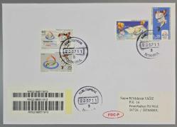 2011 Trabzon Avrupa Gençlik Olimpik Oyunları, TAAHHÜTLÜ İLK GÜN POSTA DAMGALI ZARF