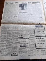 Cumhuriyet Gazetesi - 27 Eylül 1953 - Millet Partililerin Dünkü Davası 12 Saat Sürdü Fotoğraf - NATO'nun Büyük Tatbikatı - Millet Partili Mustafa Kentli Enis Akaygen Fuad Arna ve Ahmet Tahtakılıç Mahkemede Fotoğraf - General Franco Bir Merasimde Nişan Takıyor Fotoğraf - Amerika İle İspanya Dün Bir Anlaşma İmzaladı - Suriyenin İsrail'e Ültimatomu - Dün Donanma Bayramı Başladı - Karantinaya Tabi Tutulan Hacı Gemileri - Fransa Basketbol Takımı İstanbul Turnuvasına Gelemiyor - Çırılçıplak Yazan Bedri Rahmi Eyüboğlu - Beyaz Köşkte Oturanlar Yazan Rikkat Köknar Yazı Dizisi - Kore'den 198 Kişilik Bir Kafilemiz Geliyor - İspanya Ve NATO Yazan Ömer Sami Coşar - Safiye Ayla Cağaloğlu Çiftesaraylar Bahçesinde - Galatasaray Vefa Maçı - Bugün Yapılacak Türkiye Kürek Birincilikleri - Londra'daki Köpek Sergisi -  Resimli Roman Bolo Paşa Vakası Yazan Pierre Gordeaux - Artist Rita Hayworth'un Dördüncü Kocası Fotoğraf - Büyükdere Beyazparkta Perihan Altındağ Sözeri Konseri - Iskra Sinema Makineleri
