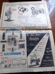 Cumhuriyet Gazetesi - 27 Eylül 1953 - Millet Partililerin Dünkü Davası 12 Saat Sürdü Fotoğraf - NATO'nun Büyük Tatbikatı - Millet Partili Mustafa Kentli Enis Akaygen Fuad Arna ve Ahmet Tahtakılıç Mahkemede Fotoğraf - General Franco Bir Merasimde Nişan Takıyor Fotoğraf - Amerika İle İspanya Dün Bir Anlaşma İmzaladı - Suriyenin İsrail'e Ültimatomu - Dün Donanma Bayramı Başladı - Karantinaya Tabi Tutulan Hacı Gemileri - Fransa Basketbol Takımı İstanbul Turnuvasına Gelemiyor - Çırılçıplak Yazan Bedri Rahmi Eyüboğlu - Beyaz Köşkte Oturanlar Yazan Rikkat Köknar Yazı Dizisi - Kore'den 198 Kişilik Bir Kafilemiz Geliyor - İspanya Ve NATO Yazan Ömer Sami Coşar - Safiye Ayla Cağaloğlu Çiftesaraylar Bahçesinde - Galatasaray Vefa Maçı - Bugün Yapılacak Türkiye Kürek Birincilikleri - Londra'daki Köpek Sergisi -  Resimli Roman Bolo Paşa Vakası Yazan Pierre Gordeaux - Artist Rita Hayworth'un Dördüncü Kocası Fotoğraf - Büyükdere Beyazparkta Perihan Altındağ Sözeri Konseri - Iskra Sinema Makineleri