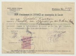 SOCIETE ANONYME OTTOMANE D'ELECTRICITE / OSMANLI ELEKTRİK ŞİRKETİ 1922 SENESİNDEN BİR FATURA...