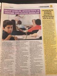 HÜRRİYET GAZETESİ HÜRRİYET KELEBEK GAZETESİ KELEBEK 2 GAZETESİ DOĞUM GÜNÜ GAZETESİ - 27 NİSAN 2017 -Çocuk gelişimi rehberi - İnternet bağımlılığı nedir? - Dikkat eksikliği nasıl fark edilir? - Öğrenme zorluğu ve disleksi nedir? - Epilepsi nasıl tedavi edilir? - Çocuğunuzu kıyaslamanın sakıncaları nelerdir? - Migren ve migreni tetikleyen yiyecekler - Çocuklar neden yalan söyler? - Dikkat eksikliği, hiperaktivite ve öğrenme zorluğunun nedenleri - Şımarıklık değil beynin olgunlaşma bozukluğu - Neurobiofeedback tedavi yöntemi nedir - Tanju Sürmeli