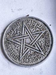2 Franc 1951 Fas Morocco Orjinal Para