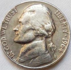 AMERİKA 5 Cent (Jefferson), 1964 ÇÇT