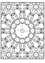 Sayılarla MANDALA Boyama Kitabı (Spiralli)