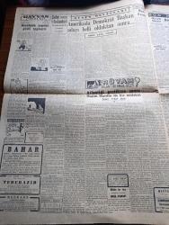 Cumhuriyet Gazetesi - 27 Temmuz 1952 -  Tuhaf Bir Hürriyet Anlayışı Yazan Nadir Nadi Başmakale - Mısır Kralı Faruk Tahtta Feragat Etti - Dünkü Güreşler Bizim İçin Çok Talihsiz Geçti - Futbolda Macar Milli Takımına 7 1 Mağlup Olduk Fotoğrafı - Ucuz Evlerden 154 ünün İnşaatı Tamamlandı - Rüyam Kotrası Salıya Geliyor - Hayvan Çiftliği Yazan George Orwel Tercüme Halide Edip Yazı Dizisi - Rüyam Atlantiği Nasıl Geçti Yazan Vedad Abud Yazı Dizisi - Hamiyet Yüceses ve Hacer Buluş Beşiktaş Bahçesinde - Ruh Gurbetinde Yazan Kerime Nadir Yazı Dizisi - İran'da Musaddık Kabinesini Kurdu - Kore'de Müzakereler Yeniden Kesildi - Müzeyyen Senar Saime Sinan Ve Radife Erten Cağaloğlu Çiftesaraylar Bahçesinde - Üstad Münir Nurettin Selçuk Küçük Çiftlik Parkında - Salahaddin Pınar Perihan Altındağ Sözeri Küçük Çiftlik Parkında
