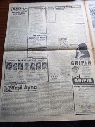 Cumhuriyet Gazetesi - 27 Temmuz 1952 -  Tuhaf Bir Hürriyet Anlayışı Yazan Nadir Nadi Başmakale - Mısır Kralı Faruk Tahtta Feragat Etti - Dünkü Güreşler Bizim İçin Çok Talihsiz Geçti - Futbolda Macar Milli Takımına 7 1 Mağlup Olduk Fotoğrafı - Ucuz Evlerden 154 ünün İnşaatı Tamamlandı - Rüyam Kotrası Salıya Geliyor - Hayvan Çiftliği Yazan George Orwel Tercüme Halide Edip Yazı Dizisi - Rüyam Atlantiği Nasıl Geçti Yazan Vedad Abud Yazı Dizisi - Hamiyet Yüceses ve Hacer Buluş Beşiktaş Bahçesinde - Ruh Gurbetinde Yazan Kerime Nadir Yazı Dizisi - İran'da Musaddık Kabinesini Kurdu - Kore'de Müzakereler Yeniden Kesildi - Müzeyyen Senar Saime Sinan Ve Radife Erten Cağaloğlu Çiftesaraylar Bahçesinde - Üstad Münir Nurettin Selçuk Küçük Çiftlik Parkında - Salahaddin Pınar Perihan Altındağ Sözeri Küçük Çiftlik Parkında