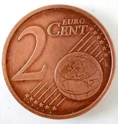 2003-F ALMANYA 2 EURO CENT ORİJİNAL MADENİ PARASI 1ÖÖÖ1A NADİR