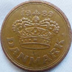 DANİMARKA 50 Öre, 1989 ÇÇT 