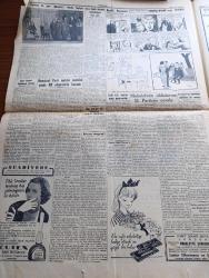 Cumhuriyet Gazetesi - 9 Kasım 1954 - Nasıl Yapsak Yazan Nadir Nadi Başmakale - Ankara'da Yapılacak Askeri Görüşmeler - Amerika Genelkurmay Başkanı Ve Bahriye Nazırı İle Amiral Mountbatten Geliyorlar - Malenkov'un Amerikan Milletine Bir Mesajı - Demokrat Parti Muhtar Seçimini Yüzde 80 Ekseriyetle Kazandı - Rus Avcıları Bir Amerikan Uçağını Düşürdüler - Kanadadan 59 Jet Uçağı Alacağız - 26 Harp Gemisi 100 Bin Dolara Satılıyor - Yarın Büyük Atatürk'ü Kaybettiğimiz Karagün - İstanbul'da 16992 Motorlu Vasıta Var - Şehir Meseleleri Yazan Burhan Felek Köşe Yazısı - Reşid Paşa'nın Heykelinin Dikilmesi İçin Bir Takrir - Artist Silvano Mangano Geliyor - Türkiye Mısır Milli Maçı - 57 Kilo Serbest Güreş Şampiyonu Mustafa Dağıstanlı Askerliğini Bitirdi - Şehir Tiyatrosu Dram Kısmında Beyaz Güvercin - Şen Ses Tiyatrosunda Fındık Kurdu Opereti - Korsanlar Adası Filmi Lale Ve Elhamra Sinemasında - Zoraki Diplomat Yazan Yakup Kadri Karaosmanoğlu Yazı Dizisi - Meşhur Aktör Marlon Brando'nun Sevdiği Kız