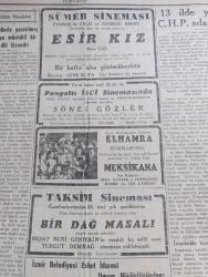 Cumhuriyet Gazetesi - 19 Ekim 1948 - Netice Yazan Nadir Nadi Başmakale - 13 İlde Yapılan Seçimi CHP Adayları Kazandılar - Aydın'da Yapılan Seçimden İki İntiba Fotoğrafı - Güvenlik Konseyi Fevkalade Bir Toplantıya Çağrıldı - Sabah Filistin Öğleden Sonra Berlin Meseleleri Görüşülecek - Truman'a Göre Barış Yolu - Cumhurbaşkanı İsmet İnönü Dün Bursa'dan Döndü Fotoğraf - Amerika Dışişleri Bakanı Marshall Roma'da - Milletvekili Muammer Alakant Halk Partisinden Çekildi - Avrupa'ya Yardım Programı - Patrik Maksimos Dün İstifanamesini Verdi - İsviçre Mektupları Yazan Doktor Kemal Saraçoğlu - Dar Yol Yazan Peride Celal Yazı Dizisi - Hakikatle Karşı Karşıya Yazan Burhan Felek Köşe Yazısı - Dünya Güreş Şampiyonu Yaşar Doğu Vezirköprüde - Esir Kız Sümer Sinemasında - Reşat Nuri Güntekinin Yazdığı Bir Dağ Masalı Turgut Demirağ Tarafından Sinemaya Nakledilmiştir - Philips Radyo - Bugünkü Radyo Programı - Bulmaca - İstanbul Belediyesi Şehir Tiyatroları Dram Kısmında Antonius ve Kleopatra