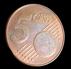 Yunanistan 2022 5 Euro Cent Çil