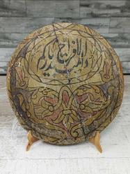 Antika Osmanlı Nadir Tekke İşi El Çekme Ahşap Karşılama