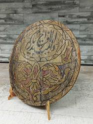 Antika Osmanlı Nadir Tekke İşi El Çekme Ahşap Karşılama