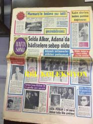 HAFTA SONU GAZETESİ, 29 MAYIS 1969 - SELDA ALKOR ADANA'DA HADİSELERE SEBEP OLDU - LİLİ İVANOVA GECEDE 12 BİN LİRA ALACAK - NİLÜFER AYDAN 3. EVLİLİĞİ - TÜRKAN ŞORAY, RÜÇHAN ADLI İLE 15 GÜNDÜR AYRI YAŞIYOR - AJDA PEKKAN 3 YIL SONRA AYHAN IŞIK'LA FİLM ÇEVİRİYOR - ZEKİ MÜREN KÖŞESİ - DUBLAJ REZALETİ - ROGER VADİM - ÖMER ŞERİF TÜRKİYE'NİN ALEYHİNE FİLM ÇEVİRİYOR - ALAIN DELON'UN YENİ AŞKI MIREILLE DARC - AYHAN IŞIK ''RİYA ve YALANDAN HİÇ HOŞLANMAM'' DİYOR - TEOMAN ALPAY MAHKEMEYE VERİLDİ - SEVGİ ENGİN - AYLA GÜRSES, FİLİZ SEYHAN, MUALLA GÖKÇAY - ZÜMRÜT BULGARİSTAN'DA - SEZEN CUMHUR ÖNAL BİR YILDA 85 ADET ŞARKI SÖZÜ YAZDI - CLIFF RICHARD - SERKEŞ ARTİSTLERE POLİS DAVA AÇTI - EMEL SAYIN - SAFİYE AYLA - MİNE MUTLU - TANJU OKAN - FATMA GİRİK - SANATÇILARDA ŞİMDİ DE KÖPEK MERAKI BAŞLADI - CELAL ŞAHİN - GÜLGÜN ERDEM - FERİDUN ÇÖLGEÇEN ADANALI GENÇ BİR DULLA EVLENECEK  - 8 SAYFA