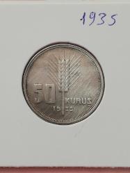 50 KURUŞ 1935 GÜMÜŞ ÇİL ALTI