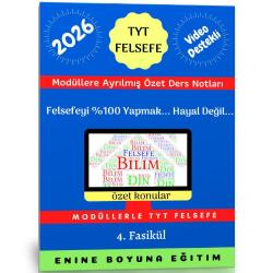 2026 TYT Felsefe Hazırlık Seti (4 Modül Kitap + Ders Videoları)