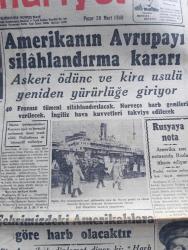 Cumhuriyet Gazetesi - 28 Mart 1948 - Doğu Blokunun Zat Noktaları Cumhuriyet Başmakale - Amerika İki Norveç Adasında Üsler Kuruyor - Amerika'nın Avrupa'yı Silahlandırma Kararı - Şehrimizdeki Amerikalılara Göre Harp Olacaktır - Amerika'nın Bize Yeni Yardımları - 47 P. Tipindeki Amerikan Uçakları 10 Güne Kader Türkiye'ye Geliyor Fotoğraf - Şevket Adalan Maliye Bakanlığına Tayin Edildi - Goebbels'in Hatıraları Yazı Dizisi - Haftanın Şakaları Yazan Burhan Felek - Huzur Yazan Ahmet Hamdi Tanpınar Yazı Dizisi - Raman Dağında 10. Petrol Kuyusu Açıldı - İllüzyonist Fantezist Freddy Fah Taksim Belediye Gazinosunda - Perihan Altındağ Sözeri Ve Safiye Ayla Borsa Kıraathanesinde - Damga Filmi Başrolde Sezer Sezin Turhan Canan Can - Müzeyyen Senar Işıl Ve Zehra Bilir Beyoğlu Eski Novotni Oteli Altında Aile Saz Salonunda - Bugünkü Radyo Programı - General Electric Radyoları