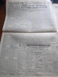 Cumhuriyet Gazetesi - 25 Haziran 1944 - Sovyetlerin Yaz Taarruzu Nadir Nadi Başmakale - Cherbourg Kalesini 1000 Top Dövüyor - Müttefiklere Göre Harp Tebliği - Almanlara Göre Harp Tebliği - Cherbourg Limanını Ve Tahkimatını Gösterir Harita - Büyük Sovyet Taarruzu - Şark Cephesinde Sovyetler Tarafından Tahrip Edilen Bir Alman Tankı Fotoğrafı - Askeri Vaziyet Yazan Emekli General H. Emir Erkilet Yazı Dizisi - Yaman Hırsız Muzaffer Aydın Yakalandı - Başvekil Şükrü Saracoğlu Yüksek Okullar Talebe Kampını Ziyaret Etti - Gizli Alman Silahları - Pilotsuz Uçaklara Misilleme Silahı Adı Verildi - Cemal Nadir Karikatür - Çeşitli Hatıralar Yazan İsmail Habib Sevük - Haftanın Şakaları Yazan Burhan Felek - Jean Jacques Rousseau ve Emil Yazan Profesör M. Şekip Tunç - Taksim Belediye Gazinosunda Yeni Bir Revü Başladı - Bugün Yapılacak Mühim Güreş Maçı - Sokaktan Gelen Kadın Yazan Esat Mahmut Karakurt Yazı Dizisi - Müzeyyen Senar Işıl Ve Münir Nurettin Selçuk İçkisiz Saz Salonunda