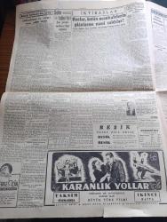 Cumhuriyet Gazetesi - 24 Eylül 1948 - Ne Milletler Yazan Nadir Nadi Başmakale - Marshall'ın Dün Paris'te Söylediği Mühim Nutuk - Romanya'nın Bize Verdiği Notanın Esrarlı İçyüzü - Gelecek Yıl Açılacak Hastaneler - Bu Sene Tamamlanacak Büyük Telefon Şebekesi - Binicilerimiz Şerefine Verilen Çay Fotoğraf - Millet Partisinin Uşak Mitingi - Denizcilik Tarihimizden Altın Sahifeler Yazan Abidin Daver - Dar Yol Yazan Peride Celal Yazı Dizisi - Dostluk Ve Düşmanlık Yazan Burhan Felek Köşe Yazısı - Yıldız Sarayında Operalar Nasıl Hazırlanırdı Yazan Metin Toker - 1948 1949 Yunus Nadi Mükafatı Atatürk'e Ait Bir Hatıra - Türkiye İş Bankası - Bugünkü Radyo Programı - Mediator Kibar Alemin Radyosu - Etibank - Parker 51 Dolma Kalem - Mualla Gökçay Zehra Bilir Dümbüllü Kumpanyası Ve Perihan Altındağ Yenikapı M. Çakır Gazinosunda - Boem Bu Akşam Açılıyor