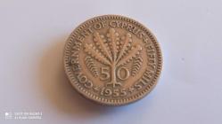 50  MİLS  1955 KIBRIS