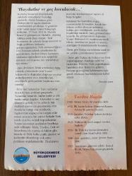 9 NİSAN 2008 - TAKVİM YAPRAĞI - DOĞUM GÜNÜ HEDİYESİ - GAZİ MUSTAFA KEMAL ATATÜRK FOTOĞRAFLI BÜYÜKÇEKMECE BELEDİYESİ TAKVİMİ - Sakarya Savaşı'na doğru - Haydutlar er geç kovulacak - 1588- Mimar Sinan 92 yaşında öldü - 1932- İlk kadın hakim Mürüvvet hanım Adana'da göreve başladı - 1936- İstanbul Telefon Şirketi devletçe satın alındı - 1945- Türkiye'de yerli ampul üretimi başladı - 1950- İlk Türk karikatürcülerinden Cemil Cem İstanbul'da öldü -1988- Şair, gazeteci, yazar Şevket Rado öldü - 1993- Tercüman gazetesi sahibi Kemal Ilıcak, beyin kanaması geçirerek öldü