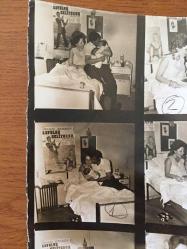 İRFAN ATASOY'UN ORİJİNAL FOTOĞRAFI - 18 x 12 cm EBADINDA - İRFAN ATASOY YENİ DOĞUM YAPAN EŞİ HAMİYET YANKI ATASOY ve BEBEKLERİ ZEYNEP ATASOY'LA ÇEKİLMİŞ 6 FARKLI KARE TEK FOTOĞRAF İÇİNDE, AĞUSTOS 1972