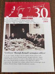 30 MAYIS 2008 - TAKVİM YAPRAĞI - DOĞUM GÜNÜ HEDİYESİ - GAZİ MUSTAFA KEMAL ATATÜRK FOTOĞRAFLI BÜYÜKÇEKMECE BELEDİYESİ TAKVİMİ - 'Çankaya' Mustafa Kemal'e armağan ediliyor - Mustafa Kemal'e armağan - 1453- Fatih Sultan Mehmet, Hızır Bey'i (Çelebi) İstanbul'a ilk belediye başkanı olarak atadı.- 1876- Sultan Abdülaziz tahttan indirildi. Yerine V. Murat tahta çıkarıldı.1921- Çankaya Köşkü, Mustafa Kemal'e armağan edildi. (Atatürk, köşkübir yazı ile orduya bağışladı.)