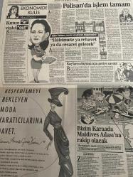 SABAH EKONOMİ GAZETESİ SABAH DOĞUM GÜNÜ GAZETESİ - 12 HAZİRAN 1992 - İnönü aldırmayınca, Demirel’e mektup yazdı-Nedim Özkan-2 bin devre mülk sahibine bayram zehir oldu-Kamış Yılmaz-Prim şampiyonları-Ersan İnan-ANAP Manukyan ile dövünebilir-Seyfettin Erhan-Koç’un başı çok şişecek-Nedim Özkan-Şeker Fabrikaları Cahit Aral’ın peşine düştü-İhsan Demir-Cahit Aral-Factoring firmaları kara liste oluşturdu-Tüpraş Genel Müdürü Işık özelleştirmeye karşı çıkıyor-Aylin Demir-Piyasa tefecinin elinde-Temmuz ayına kadar para sıkışıklığı olmaz-Meral Dizerkan-Tebliğler yayınlansın, faiz düşürülsün-Piyasada tonlarca bozuk para var-Türer Akşar-Dalan’dan kendi hükümetine eleştiri yağmuru-İşte Dalan’ın öneri paketi-Ali Rıza Kardüz-15 fonu iyi kullanan alkış alır-Ekonomide Kulis-Meral Tamer-Kımız “in” viski “out”-Polisan’da işlem tamam-Güler Sabancı-Hükümete ya rehavet ya da cesaret gelecek-Koç’ların düğünü için geriye sayma-Bizim Karaada Maldivler Adası’na rakip olacak-Şelale Kadak