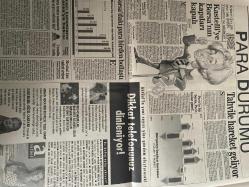 SABAH EKONOMİ GAZETESİ SABAH DOĞUM GÜNÜ GAZETESİ - 13 HAZİRAN 1992 - Aral, Şeker Fabrikaları’nı dava ediyor-Bakan Oral: Tekel’e zam yok-Tekstilde meydan okuyacağız-Bayram fıkrası-Asil Nadir’den 3 kuruşluk teklif-Fransızlar bizi çok sevdi-Arefe günü çıkagelen icra, Halit Narin’in bayramını berbat etti-Atilla Dişbudak-Halit Narin-Zordaki Nasaş’a milyarlık basketçi-Ercan İnan-İstanbul’da yeni bir konut seferberliği-Bayram Başaran-Elginkan’ın “El”i ile Bosch’un “Bo”su birleşti-Özbekistan altınlarını saklayacak-Mehmet Çetingüleç-Nissan, Altima ile iddialı-Enflasyonu etkileyen faktörler-Kastelli’ye Borsa’nın kapıları kapalı-Ersan İnan-Tahvile hareket gözüküyor-Paris’te bir borsa, Paris kadar güzel-Borsa’daki para birden bollaştı-Mevduat kısa vadeyi seviyor-Mehmet Çetingüleç-Borsa’da işlemler derinlik kazanıyor-Aracı kurumların Borsa’ya bakışı-Saadettin Ateş-Umutlu bir mola-Dikkat telefonunuz dinleniyor-Adnan Hoca’nın korkusu “Kızıl İmam”-Dadı kılıklı güzel canavar-Şelale Kadak-Turan Erol