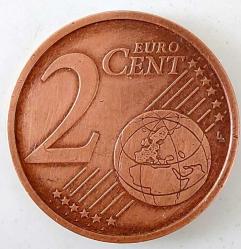 2002-G ALMANYA 2 EURO CENT ORİJİNAL MADENİ PARASI 4S1Y1E NADİR
