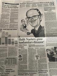 SABAH EKONOMİ GAZETESİ SABAH DOĞUM GÜNÜ GAZETESİ - 16 HAZİRAN 1992 - Mehmet Öngüleli-Bayram Başaran-Nuri Kaftıoğlu-Oya Berberoğlu-Osman Ulagay-Senen Erdem-Ali Rıza Kardüz-Ercan Akçay-Coşkun Ülsoy-Mehmet Çetingüleç-Aydın Demir-Kimin işe alınacağına bilgisayar karar verecek-İşte gizli KİT raporu-DPT, Hazine ile kavga istemiyor-Ekonomimiz nereye?-Koç da Pentagon’a göz kırptı-Fransız-Türk Ekonomi Merkezi Paris’te kuruldu-Borsa, Erdemir’in peşine takıldı-TÜPRAŞ, 3 trilyonluk modernizasyon atağında-Borsanız diyor ki…-Broker gözüyle-Hareketli bir “kamu” seansı-Dolar yine 7 bini aştı-Beyaz eşya sektörüne İtalyan Merloni dopingi-Halit Narin’e göre işadamları dinozor!-Amerika’da 11 günde 20 bin tabanca satıldı-MKE en çok silah işadamlarına sattı-Eryaman’daki 3180 konut için bugün ihale açılıyor-Altın ithalatına 3 yıl içinde 26 trilyon lira ödedik-39 Türk firması, Orta Asya’yı fethedip döndü-Eksik gramajlı ekmek çıkaran fırıncıya af yok-Libya’daki müteahhitler sıkıntıdan kurtulamıyor