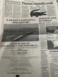 SABAH EKONOMİ GAZETESİ SABAH DOĞUM GÜNÜ GAZETESİ - 17 HAZİRAN 1992 - Şelale Kadak-Adil Korkut-Ercan İnan-Batuhan Aydın-Osman Ulagay-Senan Erdem-Şefika Köymen-Mehmet Öngüleli-Nurdoğan Yıldız-Meral Tamer-Mehmet Çetingüleç-Pakdemirli: Şükrü sahte imza atmaz-SSK’da numarası makbuzla tahsilat-Ayaküstü beslenmeye yılda 1 trilyon ödüyoruz-Show TV, reklam gelirinde birinci-TÜSİAD iş dünyasının “baba”sı olacak-Meta’ya 12 milyon dolarlık taze para-Ekonomimiz nereye? (2) Bombalar-‘Beyaz göç’ Türkiye’de-Borsa’ya doların gölgesi düştü-TURBAN Genel Müdürü: “Her şey özelleştirilmez”-Borsanız diyor ki…-Broker gözüyle-Destek alımları yetmedi-Karaköy-Eminönü birleşiyor!-Damat timsahı yedi-Değiştirin artık bu tabloyu!-Servisi olmayan mal üzüyor!..-Tüp değiştirirken markasına dikkat!-Doğalgaz 1350 lira-Yatakta pazar kavgası-Cola, Pepsi’nin keyfini kaçırdı-Türkiye Avrupa Standartına giriyor-Kullanılmış krem iade edilmez-m Türk-Azeri Bankası Nahçıvan’da kuruldu