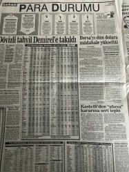 SABAH EKONOMİ GAZETESİ SABAH DOĞUM GÜNÜ GAZETESİ - 18 HAZİRAN 1992 - Ersan İnan-Adil Korkut-Osman Ulagay-Aydın Demir-Senan Erdem-Şelale Kadak-Fuat Süren-Mehmet Kıral-İshak Alaton-Hüseyin Nemli-Denizbank’a Koç Grubu talip oldu-Kennedy Ailesi’nin Türkiye’de şirketi var-MaxMara Hanımlar! Bir dünya moda devi daha geliyor-Ziraat, Akbank, İş Bankası ve Etibank dünya klasmanına girdi-“Devre mülk”ün mülksüz ortakları!-Babalar için “tık” yok!-İlaç sıkıntısı çeken SSK’dan doktor reçetesine müdahale-Çiller mi? Saracoğlu mu?-“Yes, no” demenin bedeli çok pahalı-Dövizli tahvil Demirel’e takıldı-Borsa’yı dün dolara müdahale yükseltti-Kastelli’den “aforo” kararına sert tepki-Borsanız diyor ki…-Broker gözüyle-Efe ile ilgili suç duyurusu dosyası yok oldu-Fuat Süren, oğluna danışmanlık yapıyor-Özkanlar’ın en büyük zevki briç oynamak-Paralar Kamu Fonu’na-Almanya AT’ye üç yeni tiye istiyor-Özelleştirme politikaları-Vakıfbank’ın kredi limiti 20 milyon-Demire zam geldi-Rusya, Dünya Bankası’na katıldı