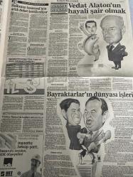 SABAH EKONOMİ GAZETESİ SABAH DOĞUM GÜNÜ GAZETESİ - 19 HAZİRAN 1992 - Yavuz Semerci-Rüştü Saracoğlu-Adil Korkut-Hilmeth Kohl-Osman Ulagay-Ali Rıza Kardüz-Şelale Kadak-Ersan İnan-Hüseyin Bayraktar-Mehmet Bayraktar-Vedat Alaton-Meral Tamer-Nedim Özkan-Çiğdem Erdem-Akram Pakdemirli-Sükrü Tekbaş-Yalım Erez-Sükrü Tekbaş’ı SPK’nın derebeyleri harcamış-Rüştü Saracoğlu istifanın eşiğinde-“TÜSİAD macera aramaktan vazgeçsin”-Elektronikçiler, harçlıklara dikkat-SSK’ya borçlu KİT’ler-Devlet malını haczedilmeyeceğini bilen KİT’ler borç ödemiyor-Eczaneler, SSK reçetesine küskün-Borsa, ihale ve dolara aldırmadı-Yabancı banka, nasıl kazanacağını biliyor-Borsanız diyor ki…-Broker gözüyle-Koç kağıtları revaçta-Halkımız tasarruf için artık doları tercih ediyor-Vedat Alaton’un hayali şair olmak-Bayraktarlar’ın dünyası işliyor-Meydanda 2 pehlivan-Çiller ile Taner’in hedefi aynı-META: Yoksa konkordato mu?-Fransa’da banka kurmak kolay değil-Gömleğe yılda 4 trilyon-Türkiye Rusya’yla bağları sıklaştırıyor