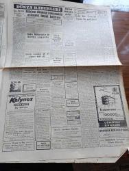 Cumhuriyet Gazetesi - 25 Mart 1960 - Yeni Dış Ticaret Rejimi Mutlaka Haziran Ayı İçinde İlan Edilecek - Milletlerarası Basın Enstitüsü Kongresi Dün Tokyo'da Açıldı - Saidi Kürdi'nin Cenazesi Dün Urfa'da Defnedildi - İsmet İnönü Ve Pakistan Günü - Talebeler Vilayetçe İzin Verilmediği Halde Toplanacaklar - Kleopatra Filminde Figüranlık İsteyen Antalyalı Kızlar - Bayram Hazırlıkları Fotoğraf - Kadir Gecesi İçin Sinemalar da Kapandı - Evlerden Biri Yazan Orhan Kemal Yazı Dizisi - Bayram Günleri Bayram Gazetesi Çıkacak- Irak'ta Milliyetçiler İle Kürtler Çarpıştılar - Din Ve Ahlak Yazan Burhan Felek Köşe Yazısı - Metropolitan Operasının Üç Yıllık Ömrü Kaldı - Resimli Roman Başkasının Günahı Çizen Yves Sayol - Sarı Köpek Yazan George Simenon Yazı Dizisi - Galatasaraylı Erdoğan Atlı oğlunun Oğlu Oldu - Yeni Atletizm Ajanı Eşref Aydın Dedi Ki Atletizmde Hamle Gayemiz Olacaktır - Genç Milli Takım Fotoğraf - Emekli Hakem Feridun Kılıç Dün Vefat Etti - İzmir'de Toto Hasılatı 42.197 - Kodak Makine