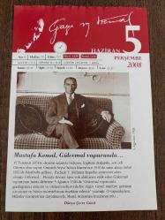 5 HAZİRAN 2008 - TAKVİM YAPRAĞI - DOĞUM GÜNÜ HEDİYESİ - GAZİ MUSTAFA KEMAL ATATÜRK FOTOĞRAFLI BÜYÜKÇEKMECE BELEDİYESİ TAKVİMİ - Mustafa Kemal, Gülcemal vapurunda - Musul Anlaşması - 1883- 