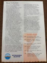 5 HAZİRAN 2008 - TAKVİM YAPRAĞI - DOĞUM GÜNÜ HEDİYESİ - GAZİ MUSTAFA KEMAL ATATÜRK FOTOĞRAFLI BÜYÜKÇEKMECE BELEDİYESİ TAKVİMİ - Mustafa Kemal, Gülcemal vapurunda - Musul Anlaşması - 1883- 