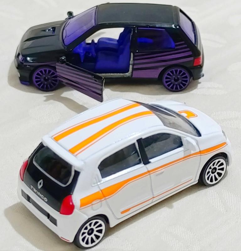 Majorette Renault Twingo Clio 16S Mini Metal Araba Set koleksiyon