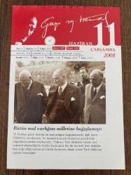 11 HAZİRAN 2008 - TAKVİM YAPRAĞI - DOĞUM GÜNÜ HEDİYESİ - GAZİ MUSTAFA KEMAL ATATÜRK FOTOĞRAFLI BÜYÜKÇEKMECE BELEDİYESİ TAKVİMİ - Bütün mal varlığını milletine bağışlamıştı - 
