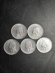 1976 YILINA AİT MADENİ 50 KURUŞ  5 ADET  ( ACMONİTAL ) TCM 4744