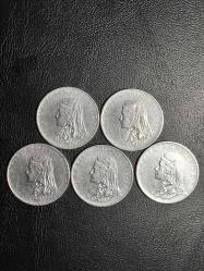 1972 YILINA AİT MADENİ 50 KURUŞ  5 ADET  ( ACMONİTAL ) TCM 4957